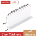 Axyaa Transparent Plastic Shelf Divider for Convenience Store and Supermarkets