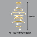 Axyaa Nordic Stair Chandelier Living Dining Room Lights Indoor Lighting