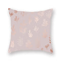Axyaa Pink Gold Geometry Polyester Pillow Case 45*45cm Square