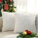 Axyaa Plush Pillow Covers 45x45cm & 50x50cm - Soft Cotton Sofa Cushion Case