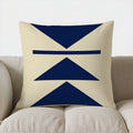 Geometric Pattern Throw Pillow by Axyaa - Ideal for Sofa, Bedroom, or Car