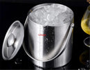 Axya Double Wall Stainless Steel Ice Bucket with Lid - Insulated Beverage Tools