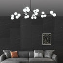 Axyaa Nordic Magic Bean Chandelier: Modern, Simple, LED Pendant Lamps for Home Decor.
