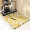 Axyaa Flowers Pattern Diatomaceous Earth Drying Mat Kitchen Accesories