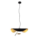 Axyaa UFO Black Gold LED Pendant Chandelier Fixture