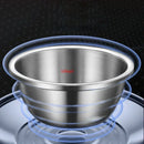 Axya 304 Stainless Steel Kitchen Drainage Basket - Food Grade Vegetable Washing Basin