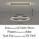 Axyaa Minimalist Ring LED Chandelier for Living Room Modern Pendant Light