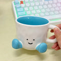 Axyaa Cartoon Ceramic Coffee Mug Handle Drinking Cup Home Decor Gift