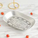 Axyaa Silver Stainless Steel Tray Set for Food Storage and Service