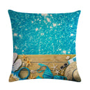 Axyaa Printed Linen Pillowcase 45*45cm for Sofa Chair Decoration