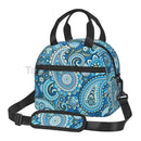 Axyaa Paisley Pattern Lunch Bag: Waterproof, Insulated, Reusable, Thermal Tote