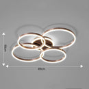 Axyaa Modern LED Pendant Chandelier Light for Living and Dining Room Decor