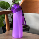 Axyaa Flavored Water Bottle Sports Alr Up Drinking Bottle with Fruit Fragrance Pods