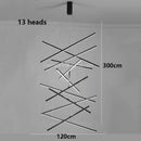 Axyaa Modern Ceiling Chandelier for Dining Room - Elegant Hanging Pendant Light Fixture