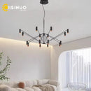 Axyaa Adjustable Height Pendant Light Black for Living Dining Bedroom