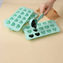 Axyaa 15-Hole Heart-Shaped Chocolate Silicone Mold for Baking and Candy Making