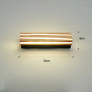 Axyaa Nordic Wood LED Wall Sconce: Up and Down Lamp for Bedroom, Living Room, Bathroom