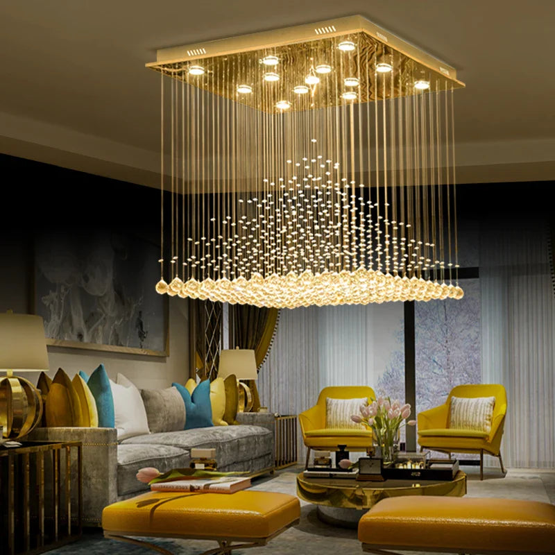 Axyaa Duplex Villa Hotel Crystal Chandelier: Simple Fashion, Creative Atmosphere