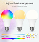 Axyaa Smart RGB Light Bulb 9W E27 Dimmable Lampada with APP Control Timer Function