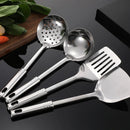Axyaa Stainless Steel Korean Kitchenware Set: Pots, Spoons, Colander, Spatula