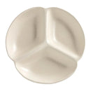 Axyaa Three-grid Ceramic Divided Plate for Healthy Eating and Portion Control