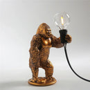 Axya Mini Gorilla Desk Lamp: Cute Resin Monkey Night Light for Children's Bedroom