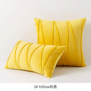 Axyaa Orange Yellow Velvet Throw Pillow Covers Halloween Home Decor