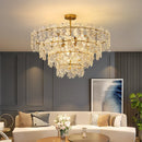 Axyaa Crystal Glass Ceiling Lamp for Cozy French-style Bedroom