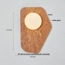Axyaa Nordic LED Wall Lights White Glass Bulgari Stone Bedside Lamp