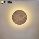Axyaa Yellow Travertine LED Wall Sconce for Bedroom, Aisle, Stair Home Decor
