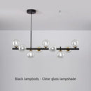 Axyaa Glass Ball Ceiling Chandelier: Modern Lighting Fixture for Dining Living Room & Kitchen