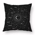 Axyaa Tarot Black Pillowcase 45x45cm for Home Decor and Living Room