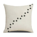 Axyaa Funny Cats Linen Pillow Cover 45x45cm - Farmhouse Decor & Office Throw Pillowcase