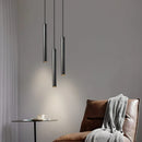 Axyaa Modern LED Pendant Lights: Tube Spotlight Chandelier for Bedroom & Living Room