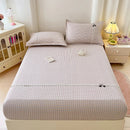 Axyaa Double-Layer Plaid Lace Mattress: Soft, Skin-Friendly, Non-Slip - Single Piece