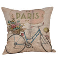 Axyaa Butterfly Linen Pillow Cover, 45X45CM