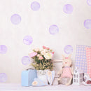 Axyaa Pink Polka Dots Wall Decals Set for Kids Room Nursery Home Decor