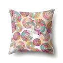 Abstract Geometric Bohemian Pillowcase in Colorful Exotic Style by Axyaa