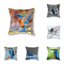 Axyaa Kingfisher Bird Pillowcase for Home Decor and Comfort
