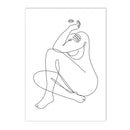 Axyaa Abstract Nude Woman Canvas Poster Sexy Bedroom Decor Prints