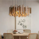 Axyaa Solid Wood LED Pendant Light for Living Room, Study Room Indoor Decor
