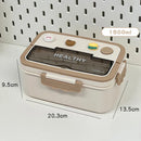 Axyaa Kawaii Bento Box for Girls: Portable, Microwave-safe Food Storage Container with Compartments