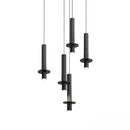 Axyaa Terrazzo Retro LED Chandelier - Nordic Bedroom Lighting