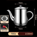 Axyaa Stainless Steel Oil Pot Flask for Kitchen Oil Storage and Dispensing