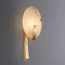 Axyaa Natural Marble Alabaster Wall Lamp for Elegant Living Spaces
