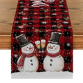 Axyaa Snowman Snowflake Table Runner Home Decor & Party Essential