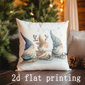 Axyaa Christmas Pillow Covers - Festive Prints for Sofa, Bedroom, Car