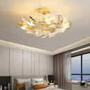 Axyaa Ginkgo Leaf Bedroom Lamp: Elegant Post-modern Ceiling Light for Romantic Ambiance