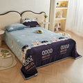 Axyaa Panda Print Milk Velvet Queen Size Blanket - Soft & Warm Flannel Sofa Throw