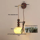 Axyaa Adjustable LED Wall Sconce, Modern Nordic Glass Stair Light